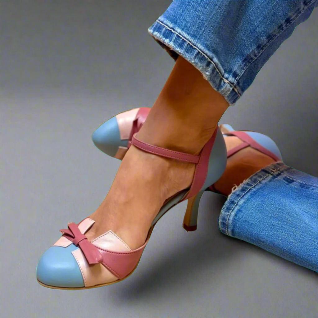 Élise™ | Comfortable Leather Pumps with Refined Heel