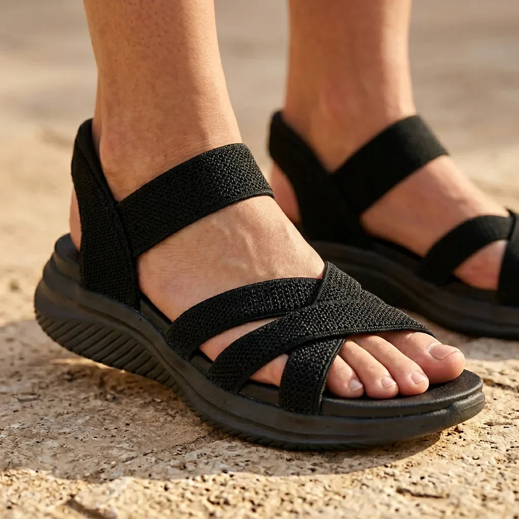 Elara | Knit Strap Sandals