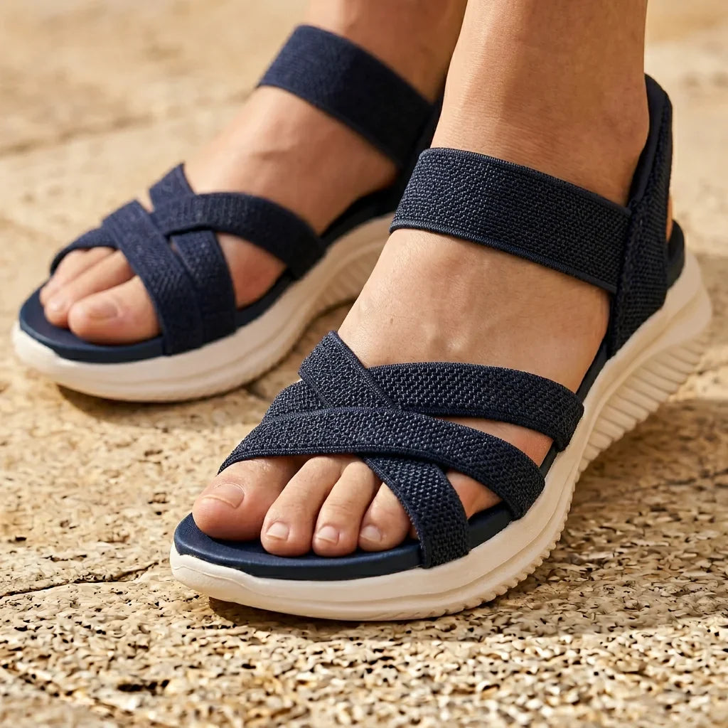 Elara | Knit Strap Sandals