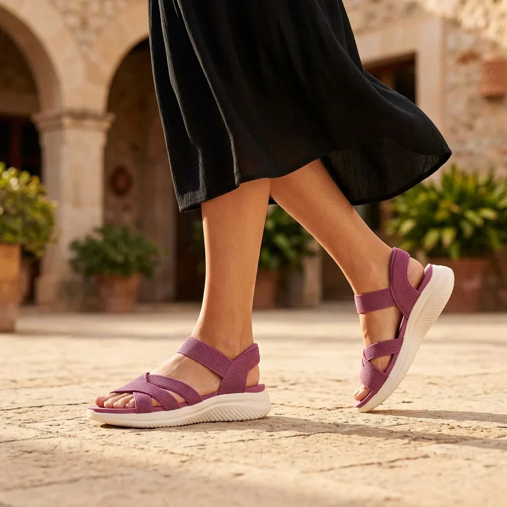 Elara | Knit Strap Sandals