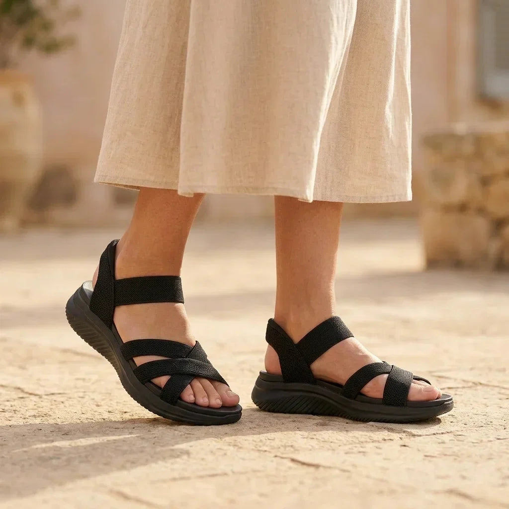 Elara | Knit Strap Sandals
