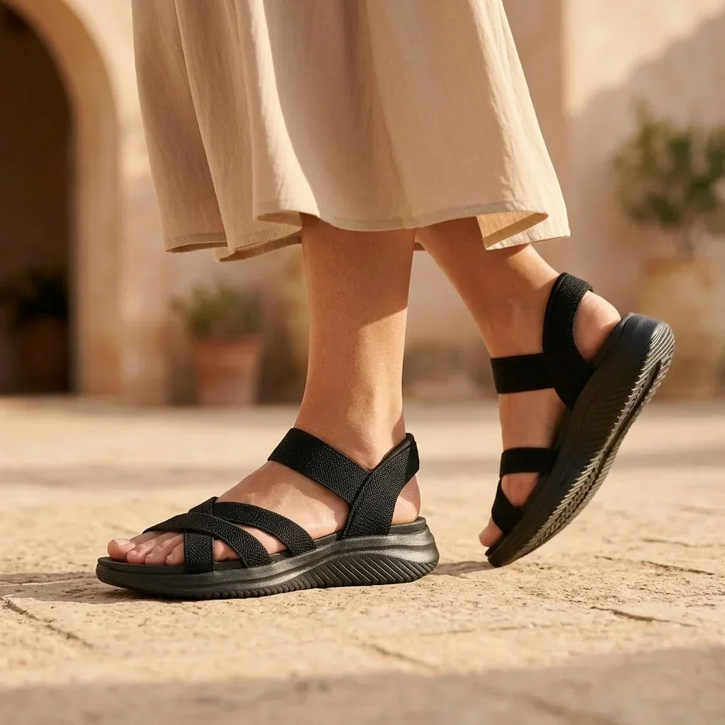 Elara | Knit Strap Sandals