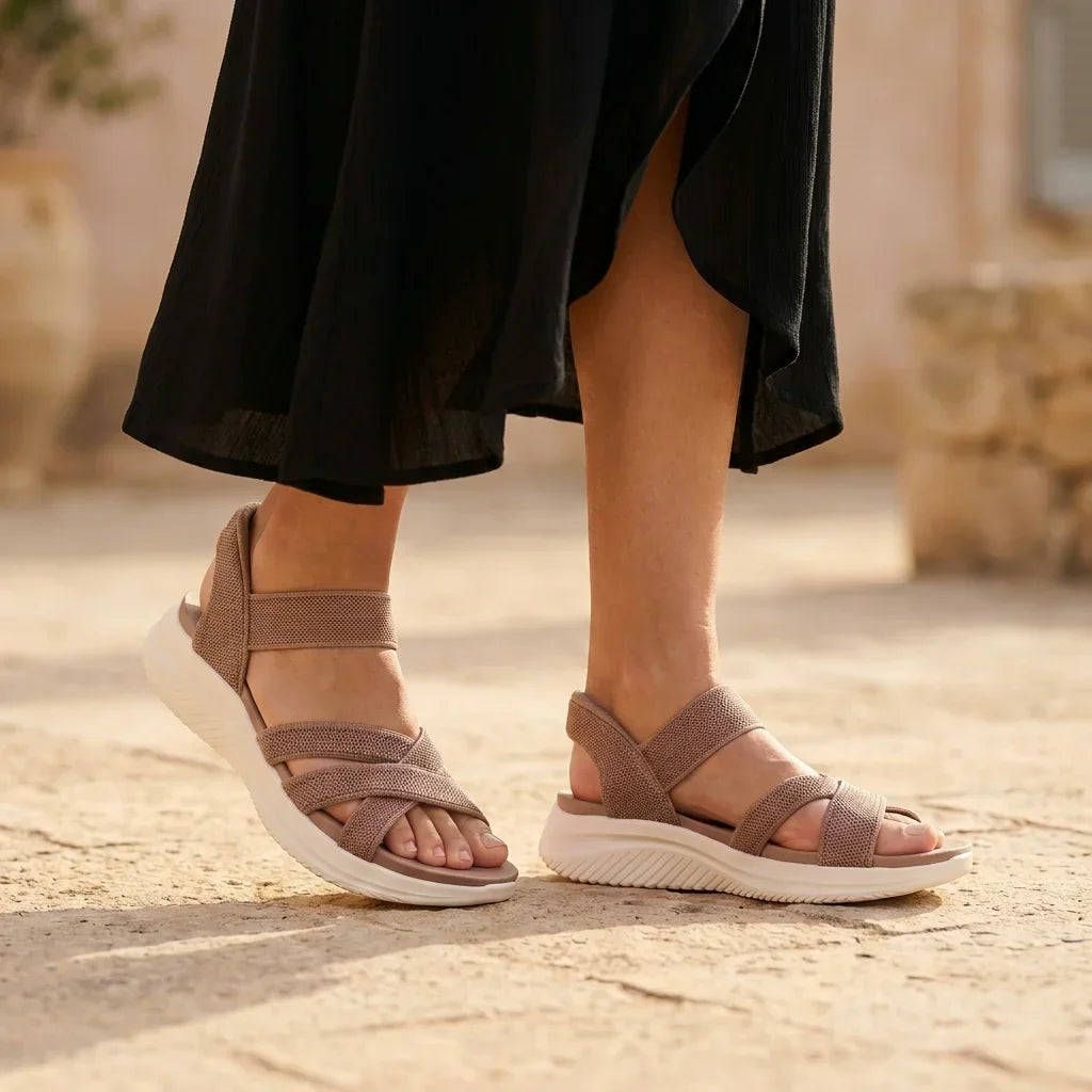 Elara | Knit Strap Sandals