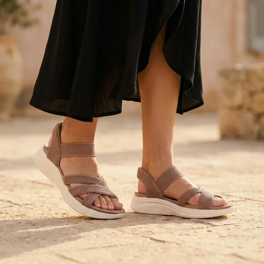 Elara | Knit Strap Sandals