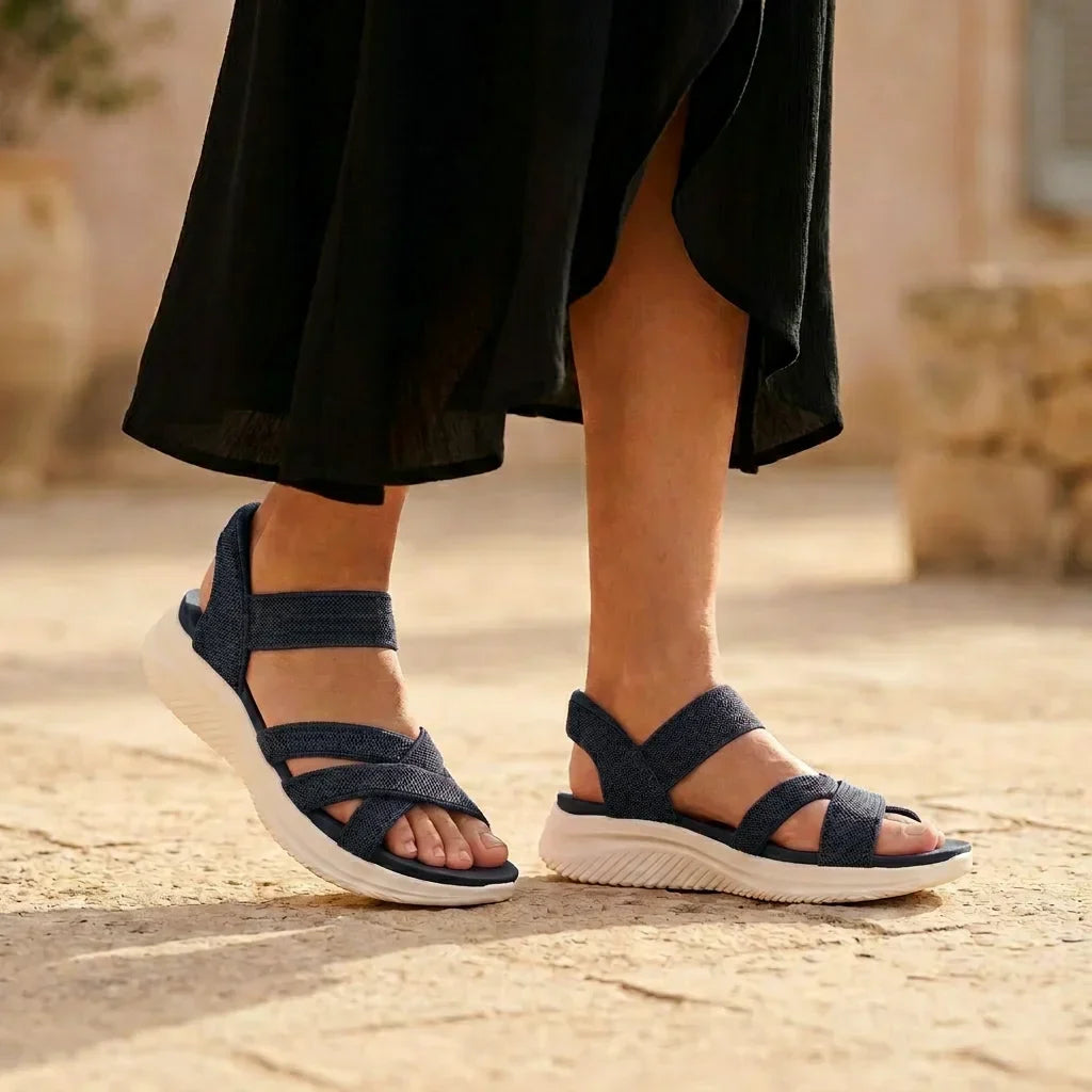 Elara | Knit Strap Sandals