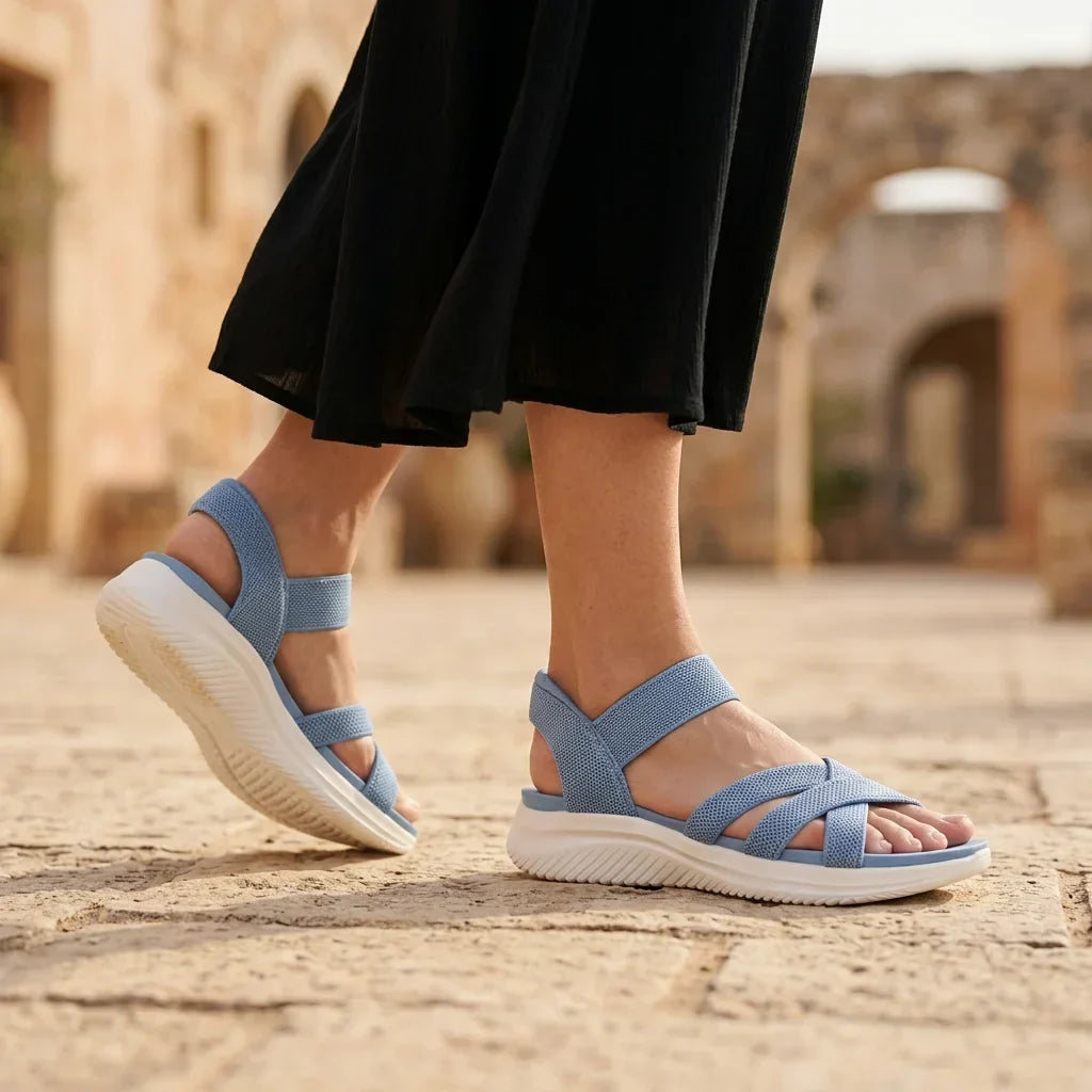 Elara | Knit Strap Sandals