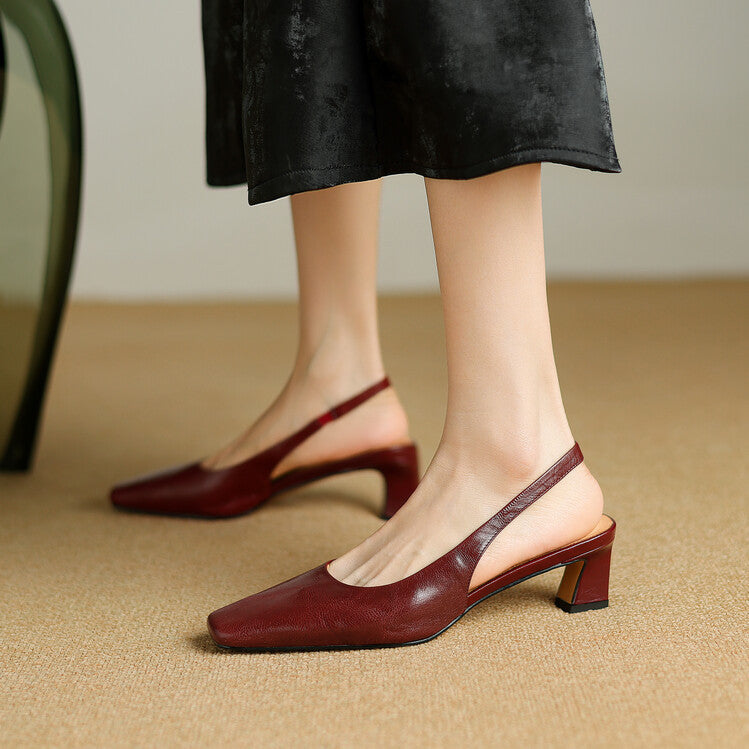 Ersa | Vegan Leather Slingbacks