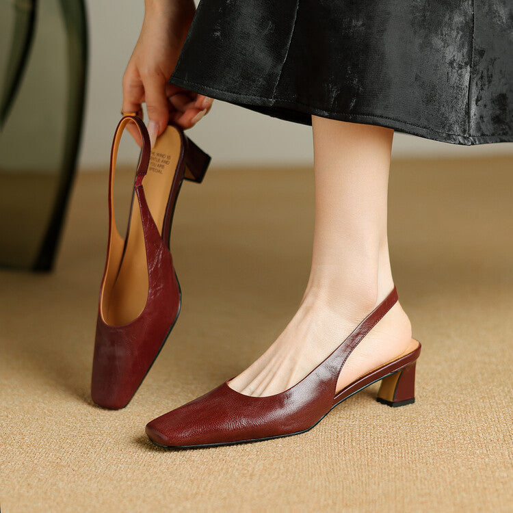 Ersa | Vegan Leather Slingbacks