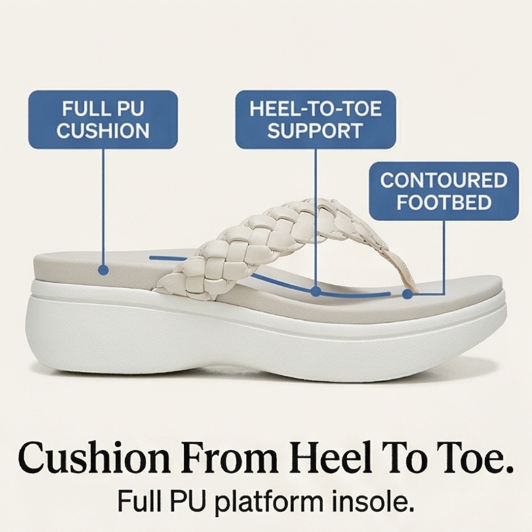 Soléna | Braided Platform Sandal