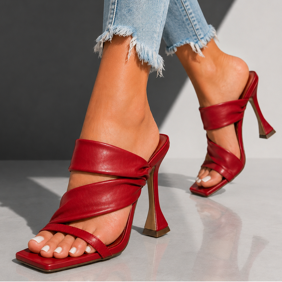 Serena Vale | Twisted Strap Heels