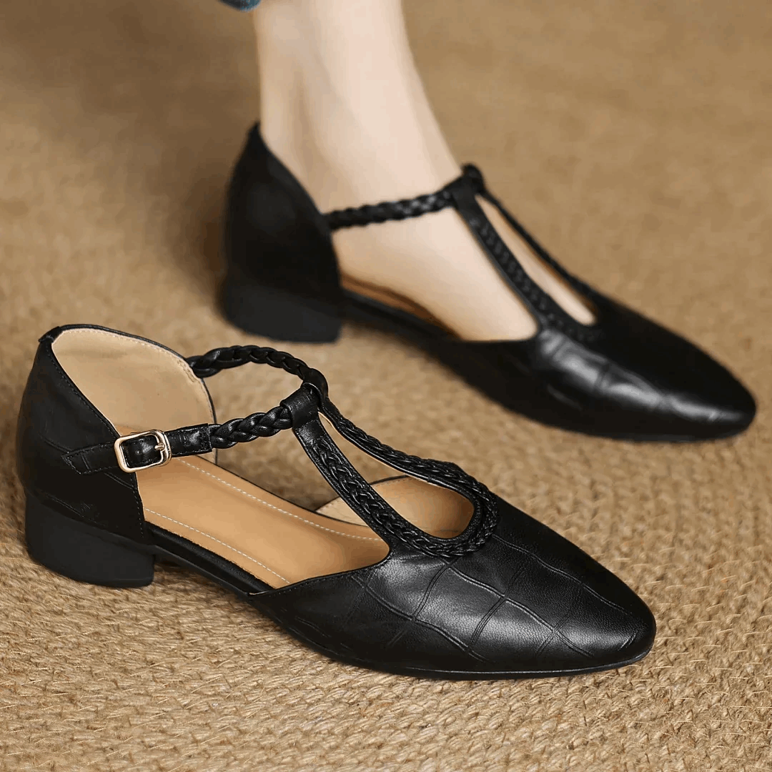 Oliardi Elena | Vegan Leather Mary Jane Shoes