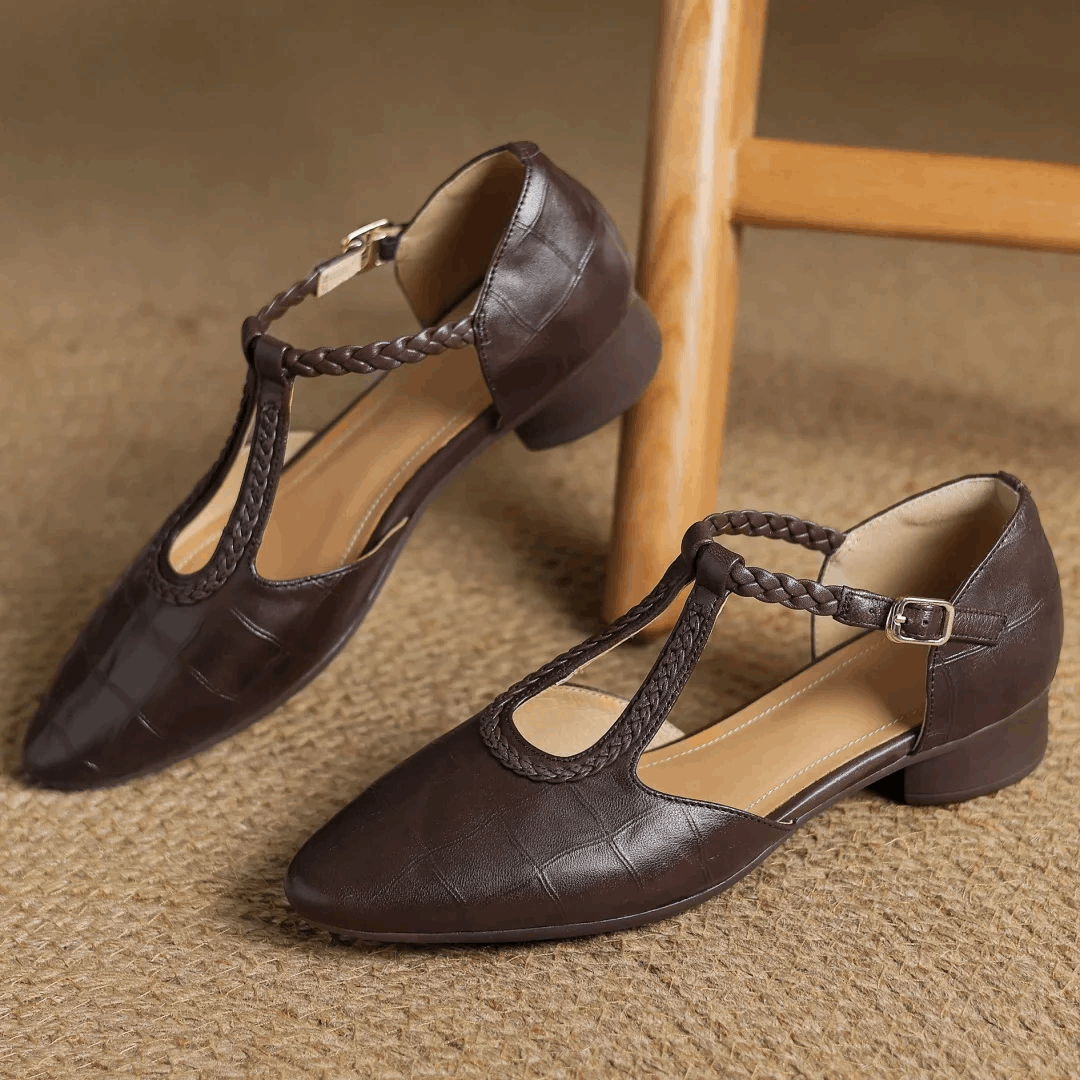 Oliardi Elena | Vegan Leather Mary Jane Shoes