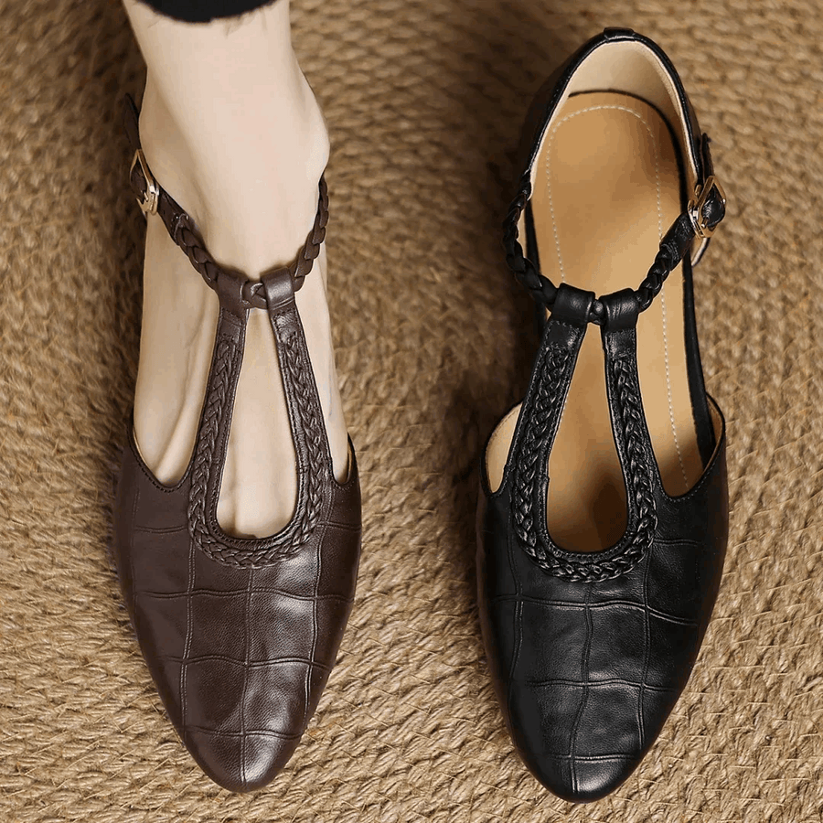 Oliardi Elena | Vegan Leather Mary Jane Shoes